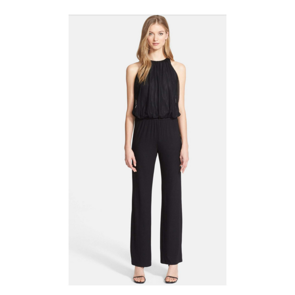 Trina Turk Lillia 2 Black Jumpsuit Size Medium